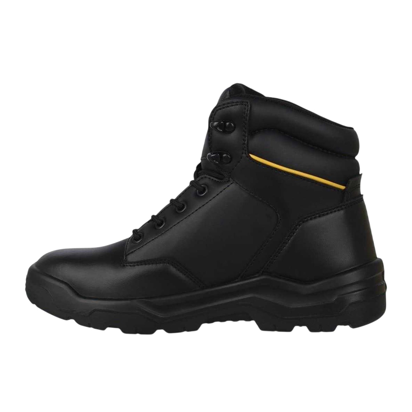 Black - Side - Dunlop Unisex Adult Dakota Leather Safety Boots