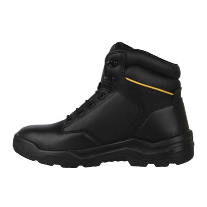 Black - Side - Dunlop Unisex Adult Dakota Leather Safety Boots
