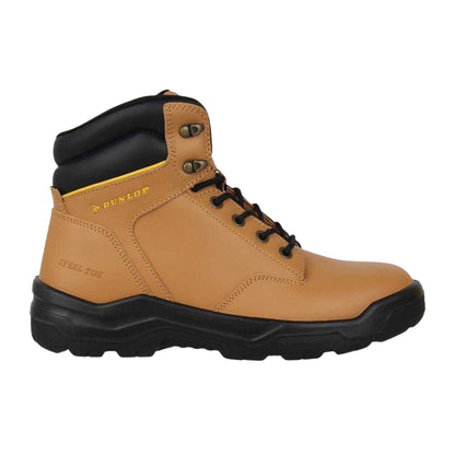 Honey - Front - Dunlop Unisex Adult Dakota Leather Safety Boots