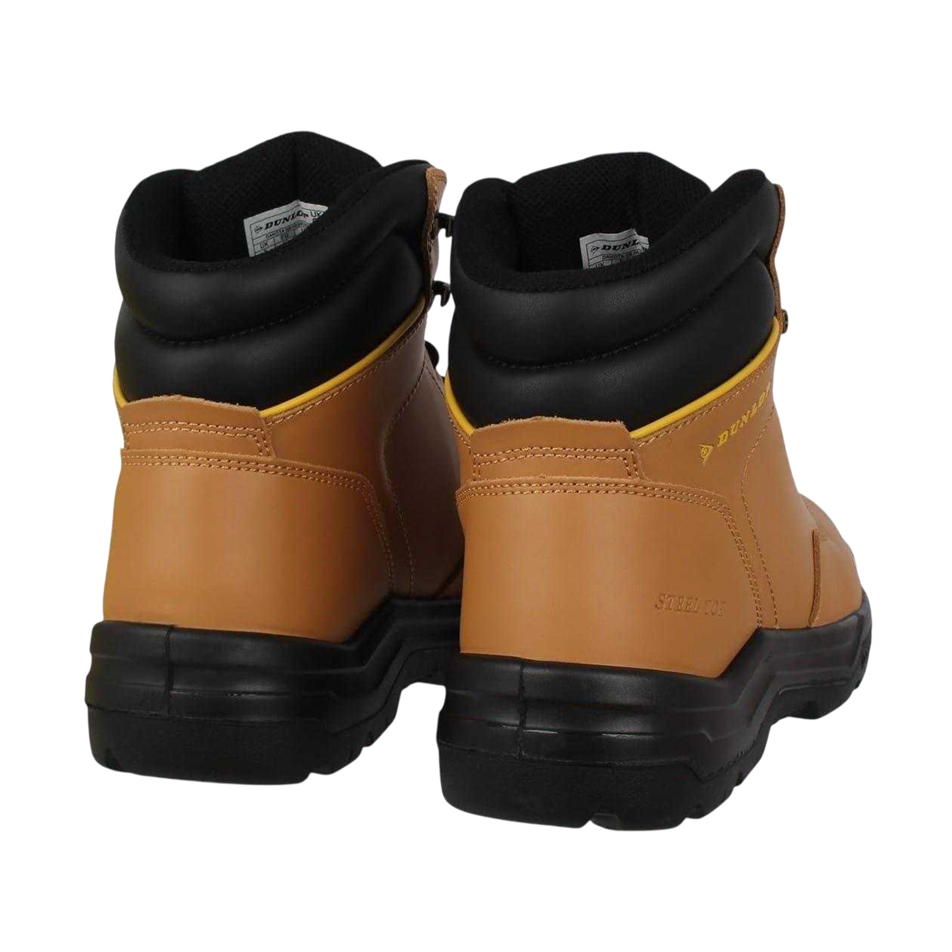 Honey - Back - Dunlop Unisex Adult Dakota Leather Safety Boots