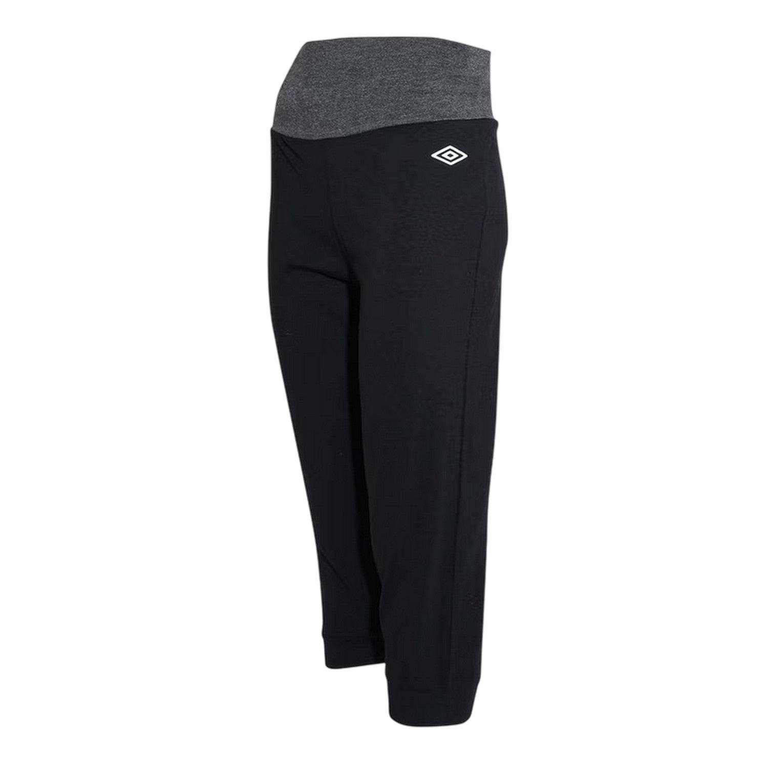 Black - Side - Umbro Womens-Ladies Logo Yoga Pants