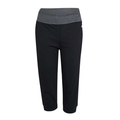 Black - Front - Umbro Womens-Ladies Logo Yoga Pants