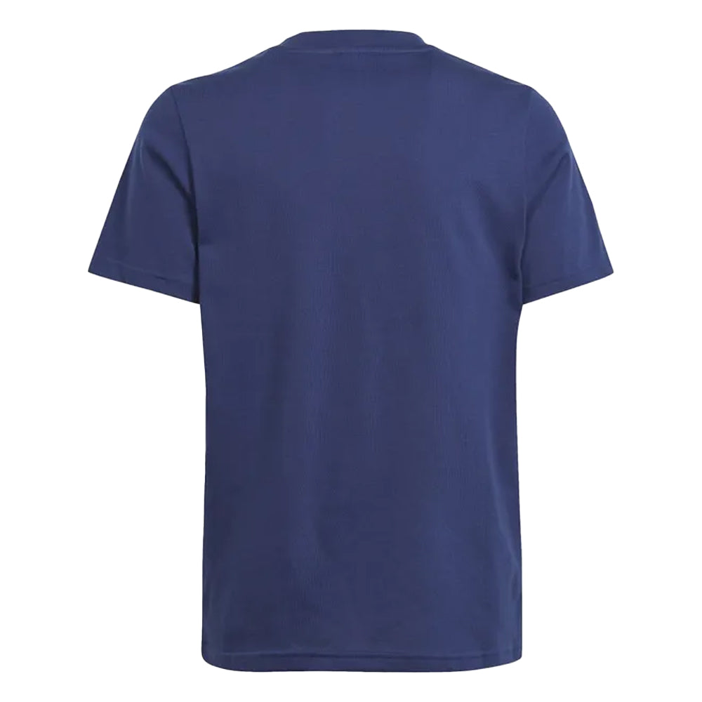 Dark Blue - Back - Adidas Childrens-Kids Graphic Print Training T-Shirt