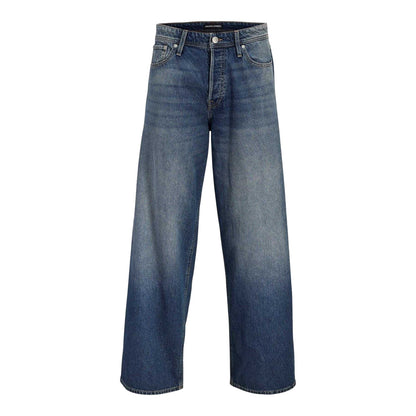 Blue Denim - Front - Jack And Jones Mens 080 Denim Tapered Jeans