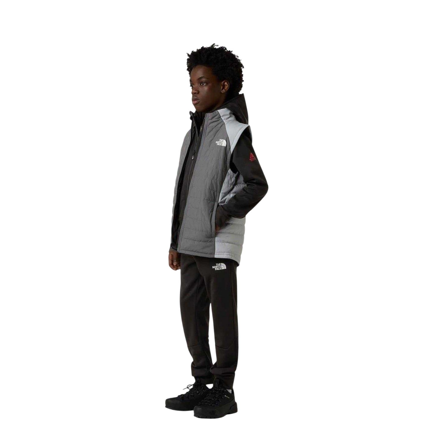 Smoked Pearl - Lifestyle - The North Face Childrens-Kids Never Stop Sleeveless Gilet