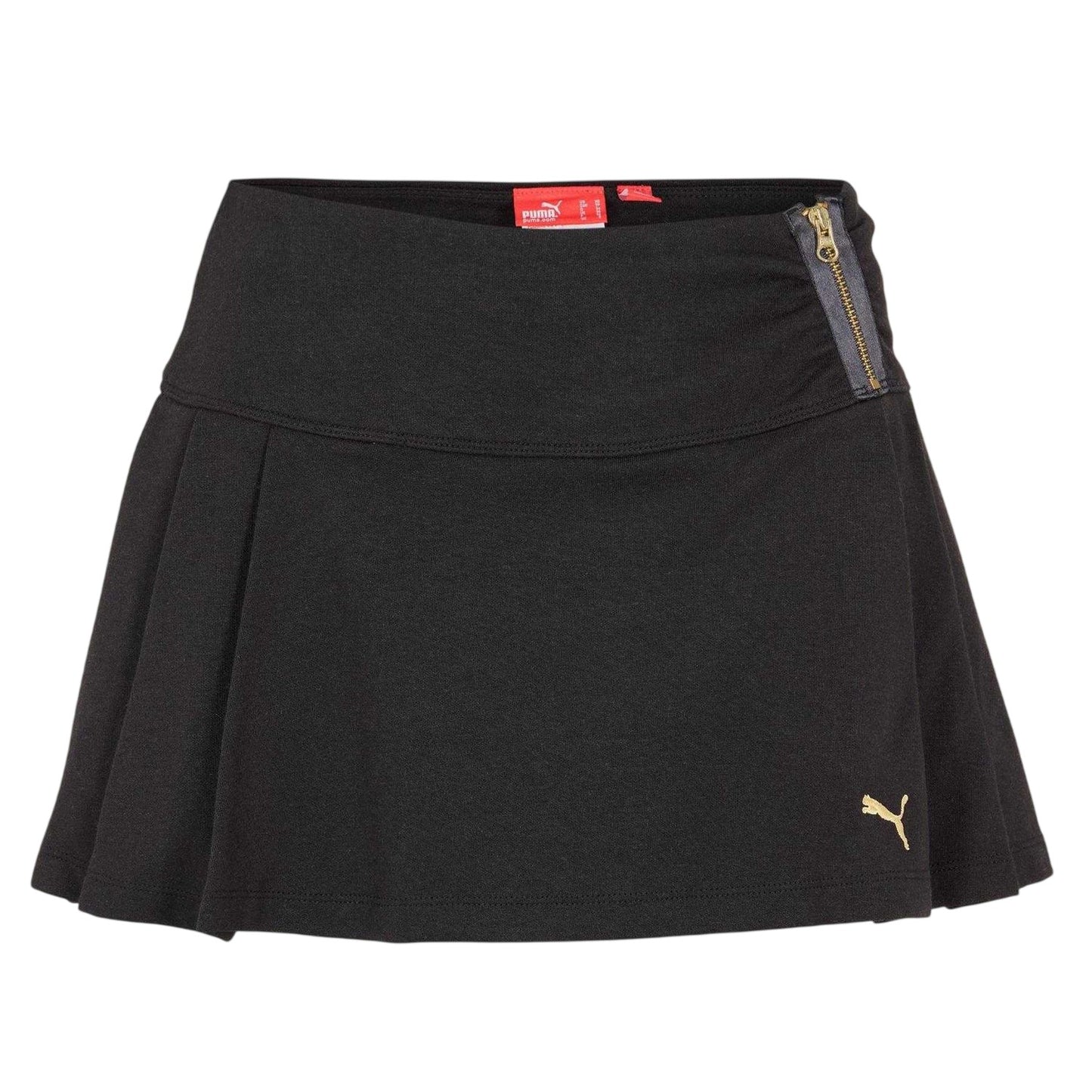 Black - Front - Puma Womens-Ladies Kilt Mini Skirt