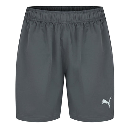 Grey - Front - Puma Mens Essential Woven Tracksuit Bottoms