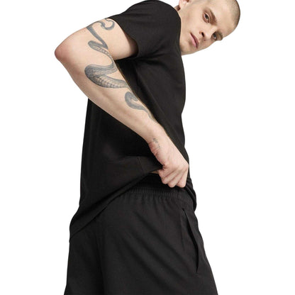 Black - Side - Puma Mens Essential Woven Tracksuit Bottoms