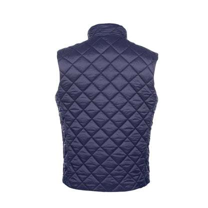 Brown-Navy - Pack Shot - Museum Mens Plain Reversible Sleeveless Gilet