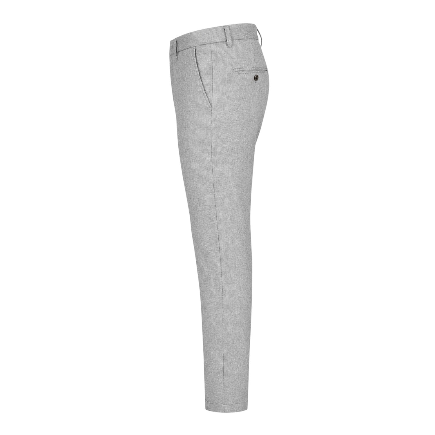 Grey - Side - Boss Mens Kaito1 Logo Slim Trousers