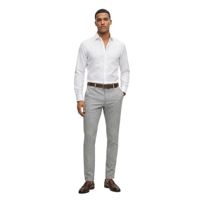 Grey - Lifestyle - Boss Mens Kaito1 Logo Slim Trousers