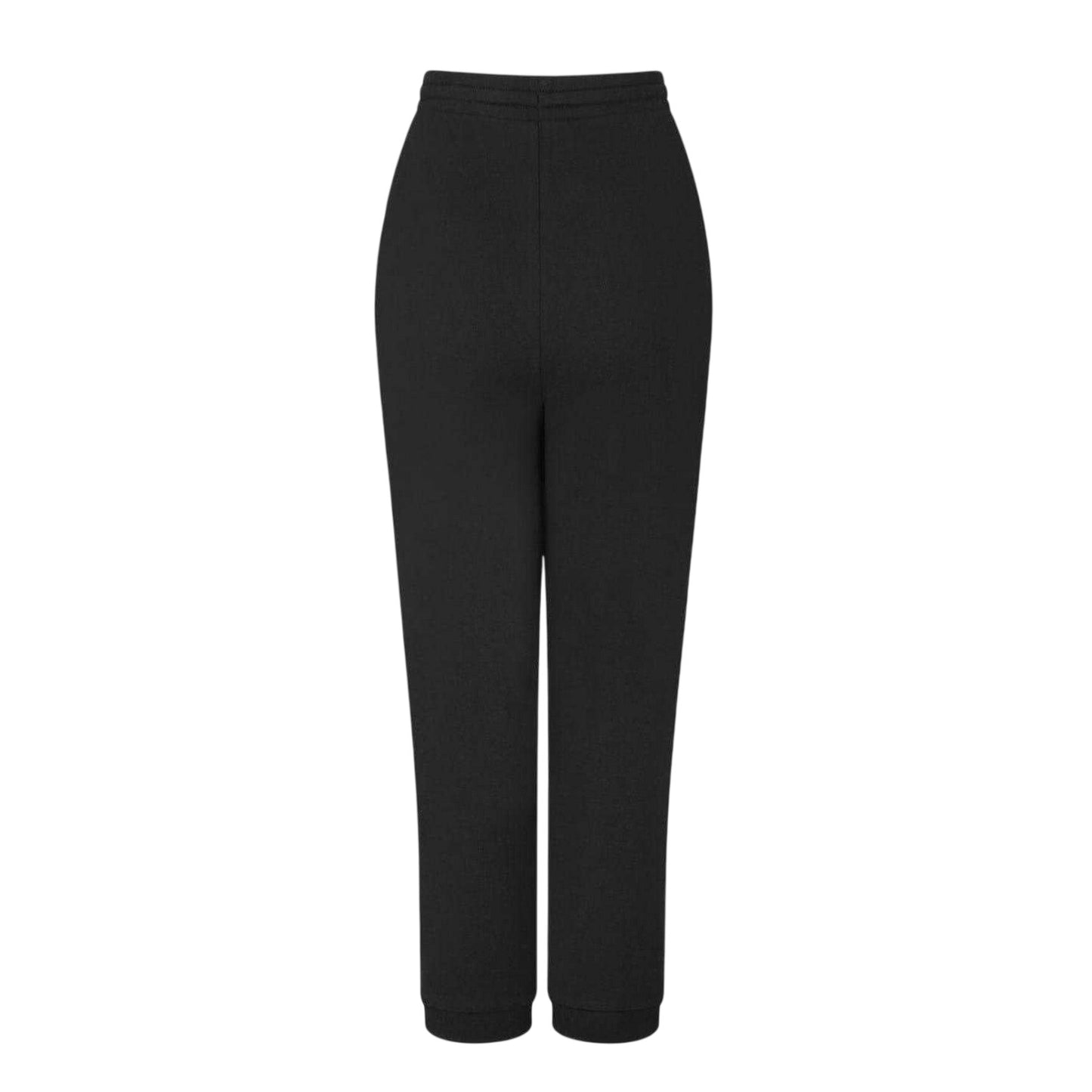 Black - Back - Slazenger Womens-Ladies Interlock Logo Jogging Bottoms