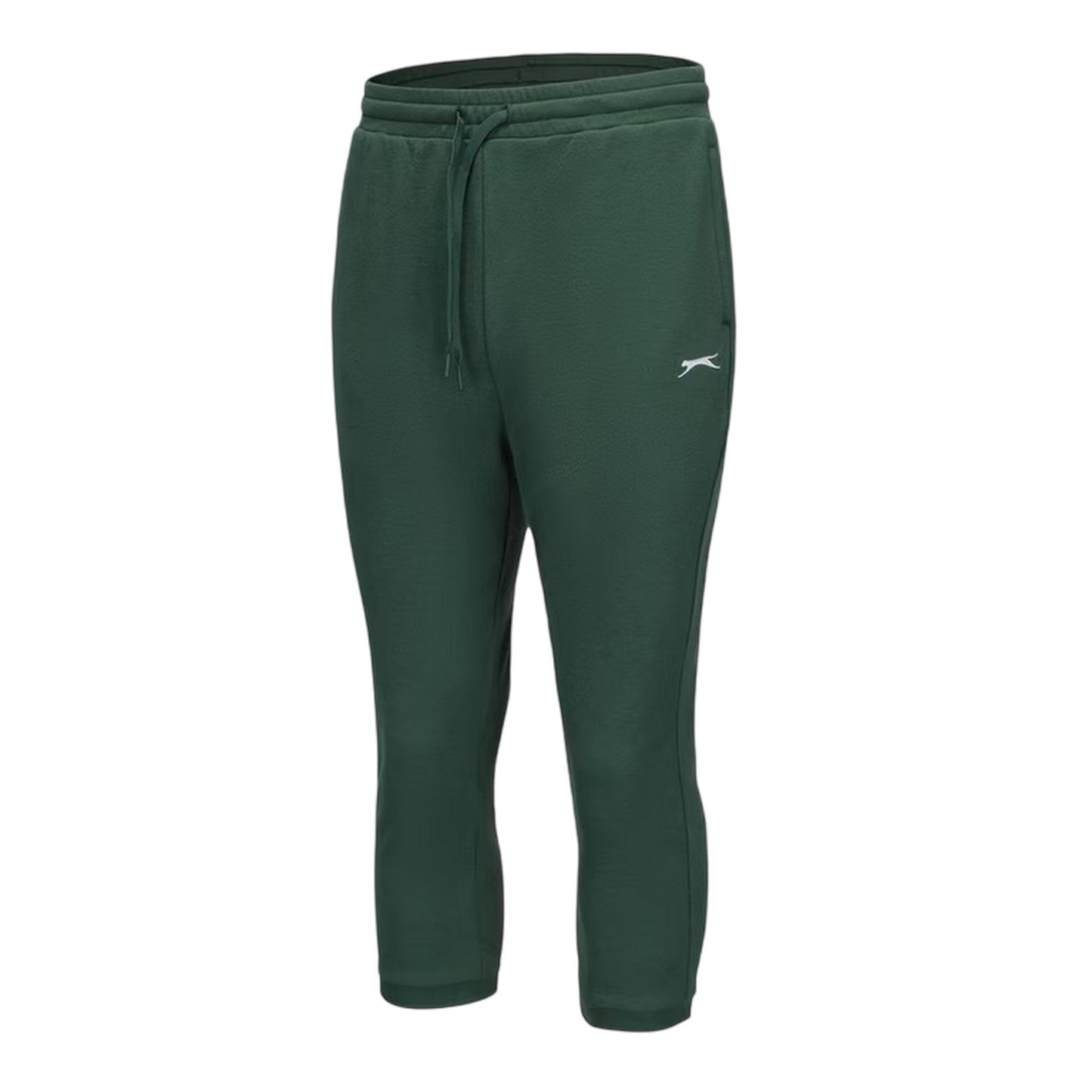 Forest Green - Side - Slazenger Womens-Ladies Interlock Logo Jogging Bottoms