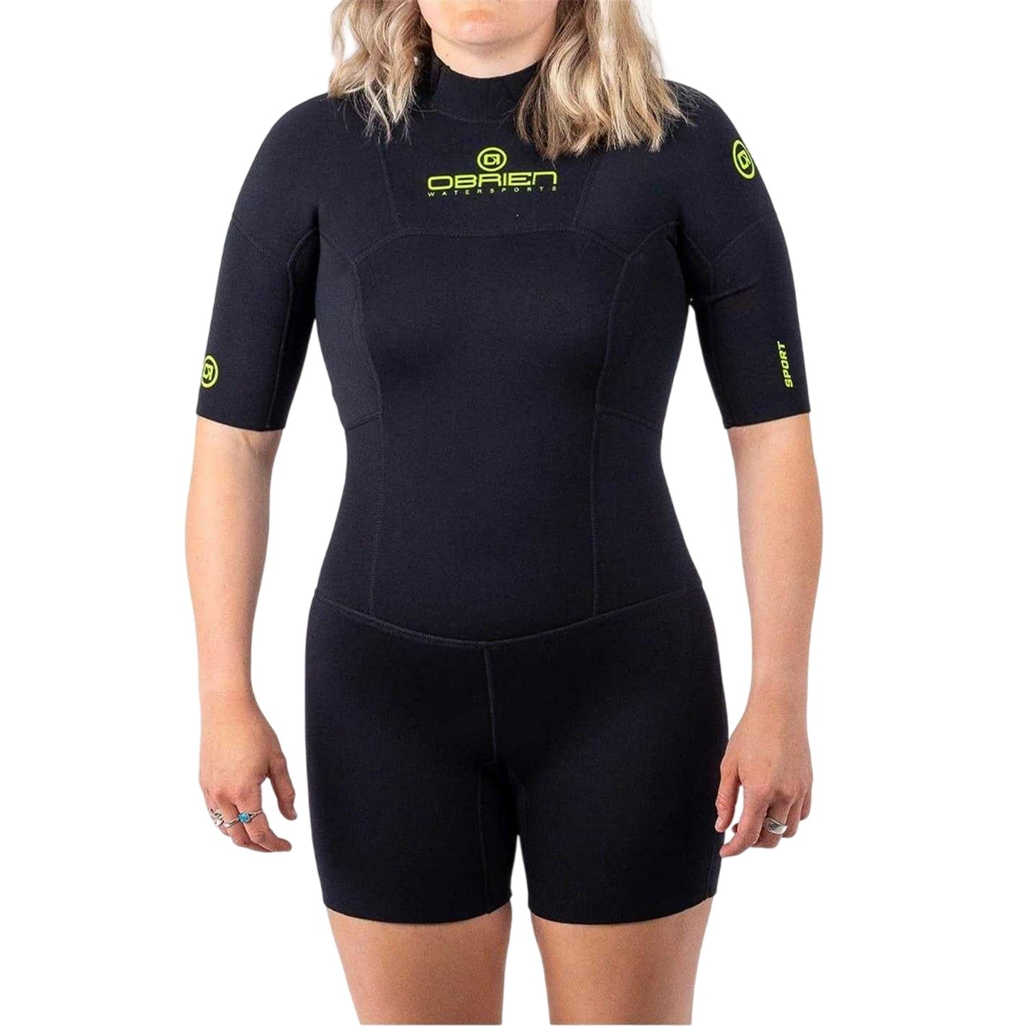 Black - Side - O´Brien Womens-Ladies Zipped Tight Wetsuit