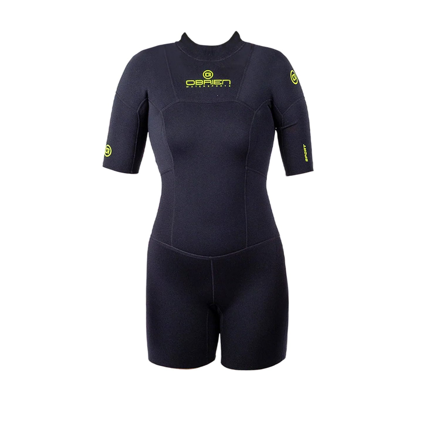 Black - Front - O´Brien Womens-Ladies Zipped Tight Wetsuit