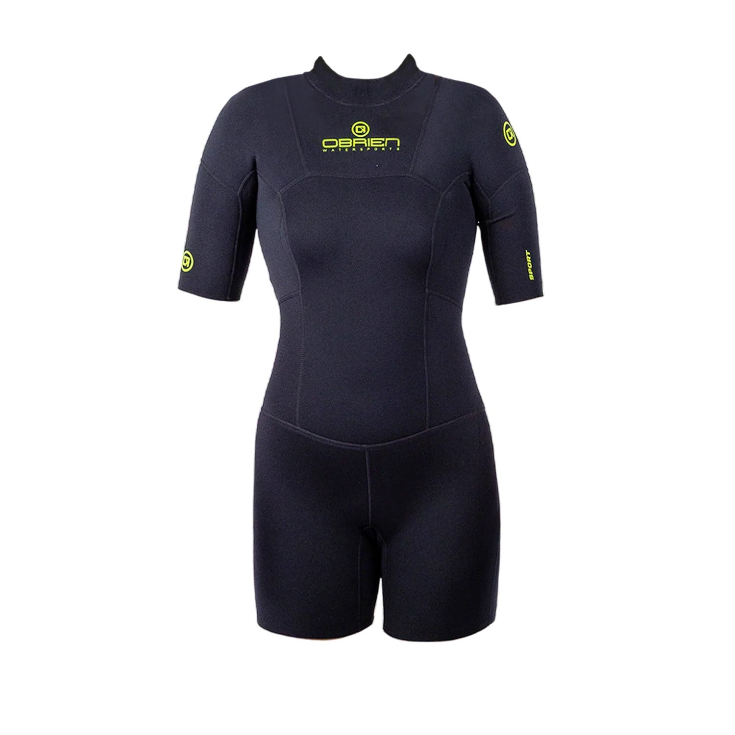Black - Front - O´Brien Womens-Ladies Zipped Tight Wetsuit