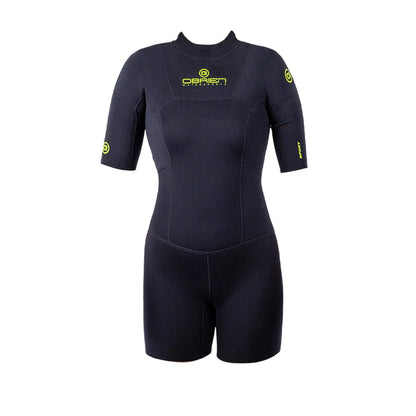 Black - Front - O´Brien Womens-Ladies Zipped Tight Wetsuit