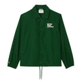 Green - Front - Lacoste Mens Ripstop Lightweight Coach Jacket