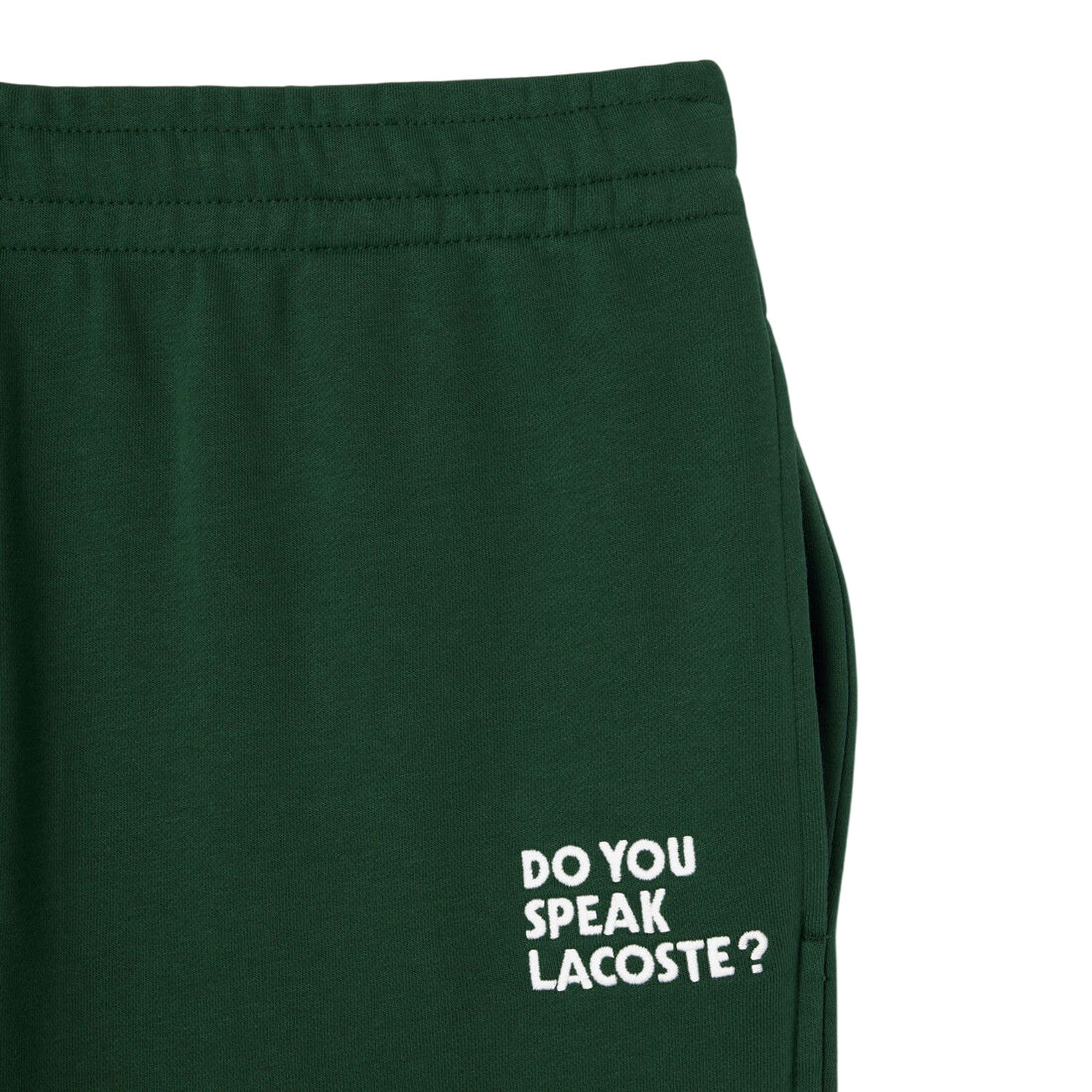 Green - Back - Lacoste Mens Fleece Relaxed Fit Sweatpants