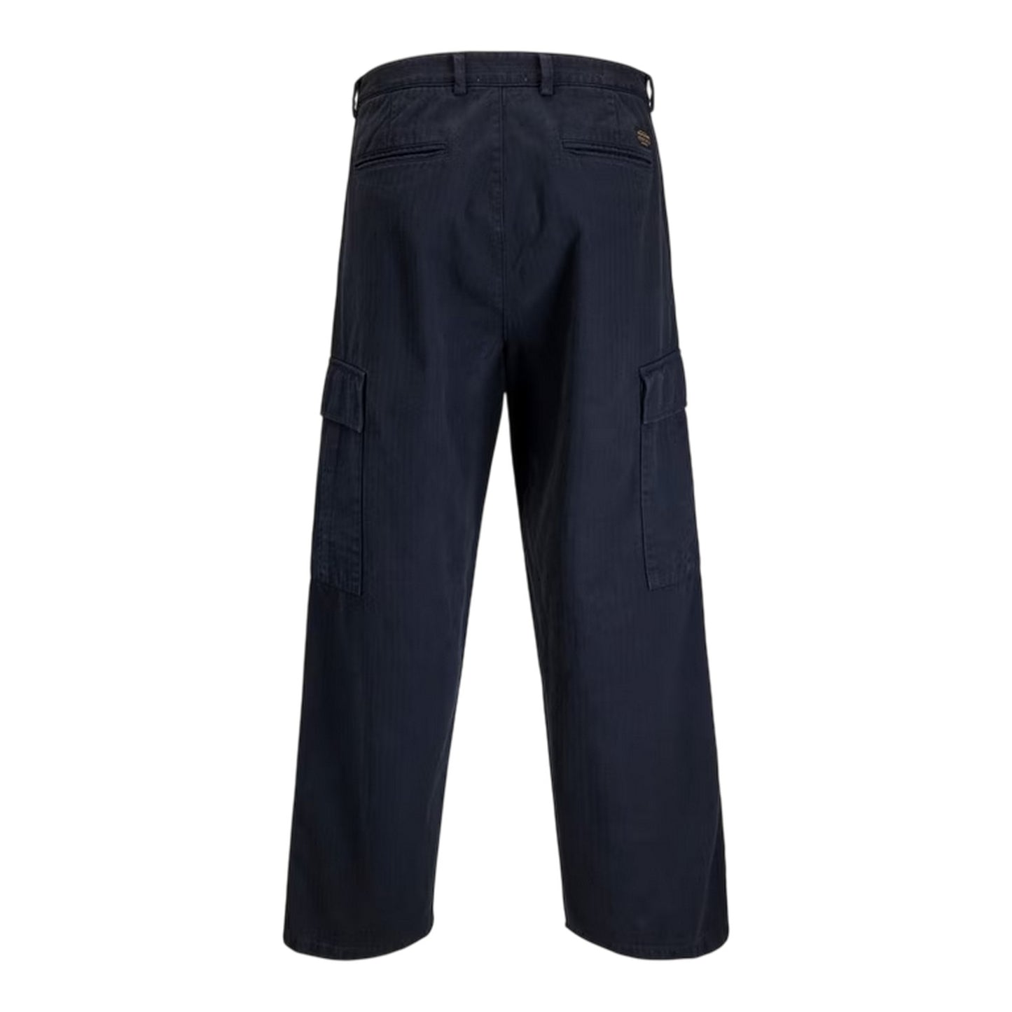 Dark Navy - Back - Jack And Jones Mens Owen Wide Leg Combat Trousers