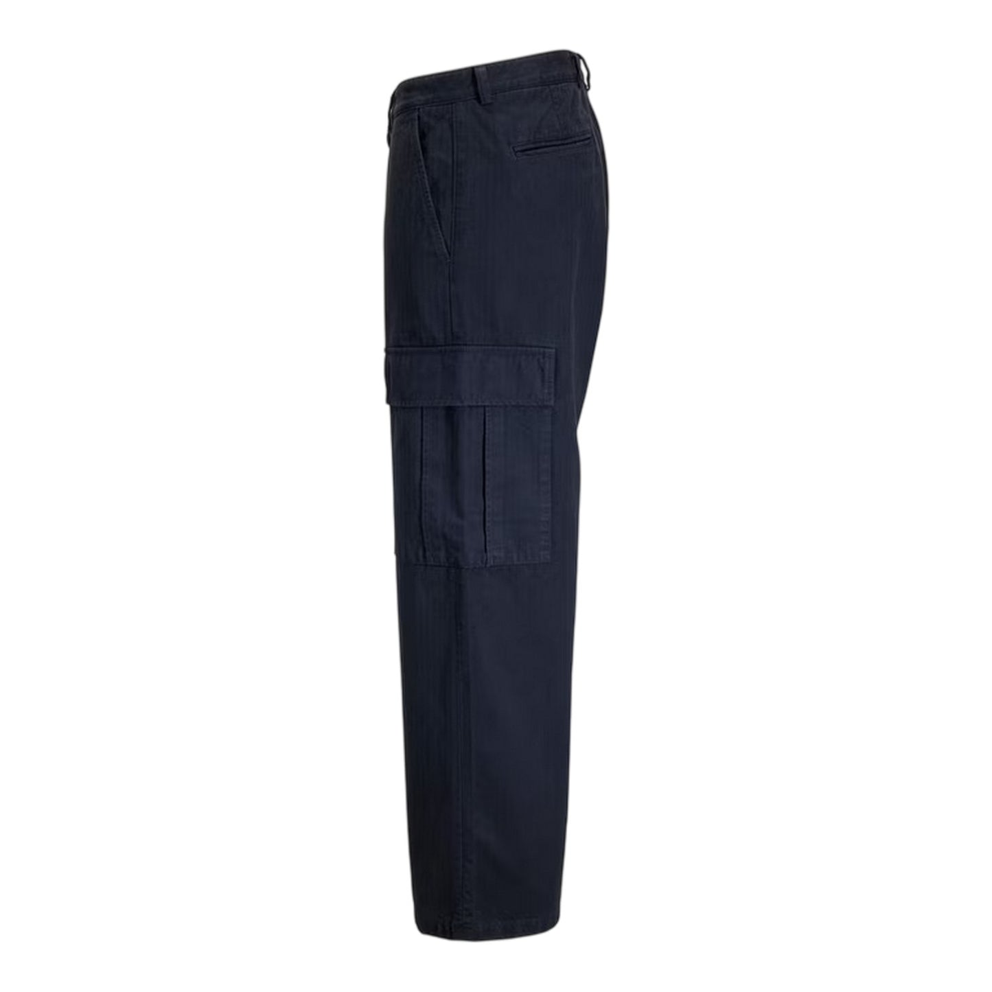 Dark Navy - Side - Jack And Jones Mens Owen Wide Leg Combat Trousers