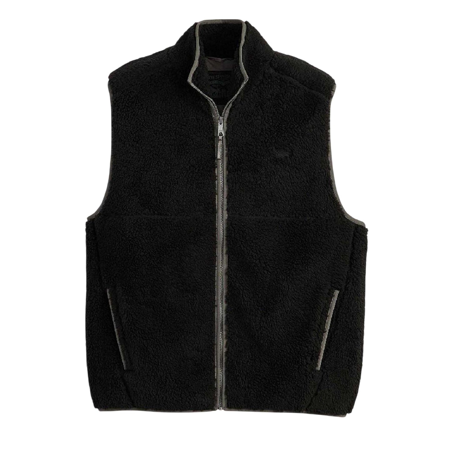 Jet Black - Front - Levis Mens Summit Sherpa Gilet