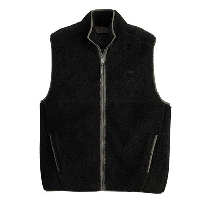 Jet Black - Front - Levis Mens Summit Sherpa Gilet
