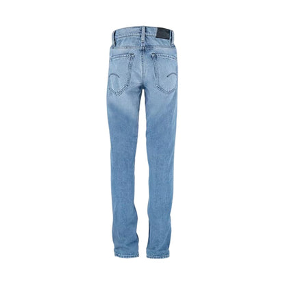 Blue - Back - G-Star Childrens-Kids Mosa 5 Pockets Straight Leg Jeans