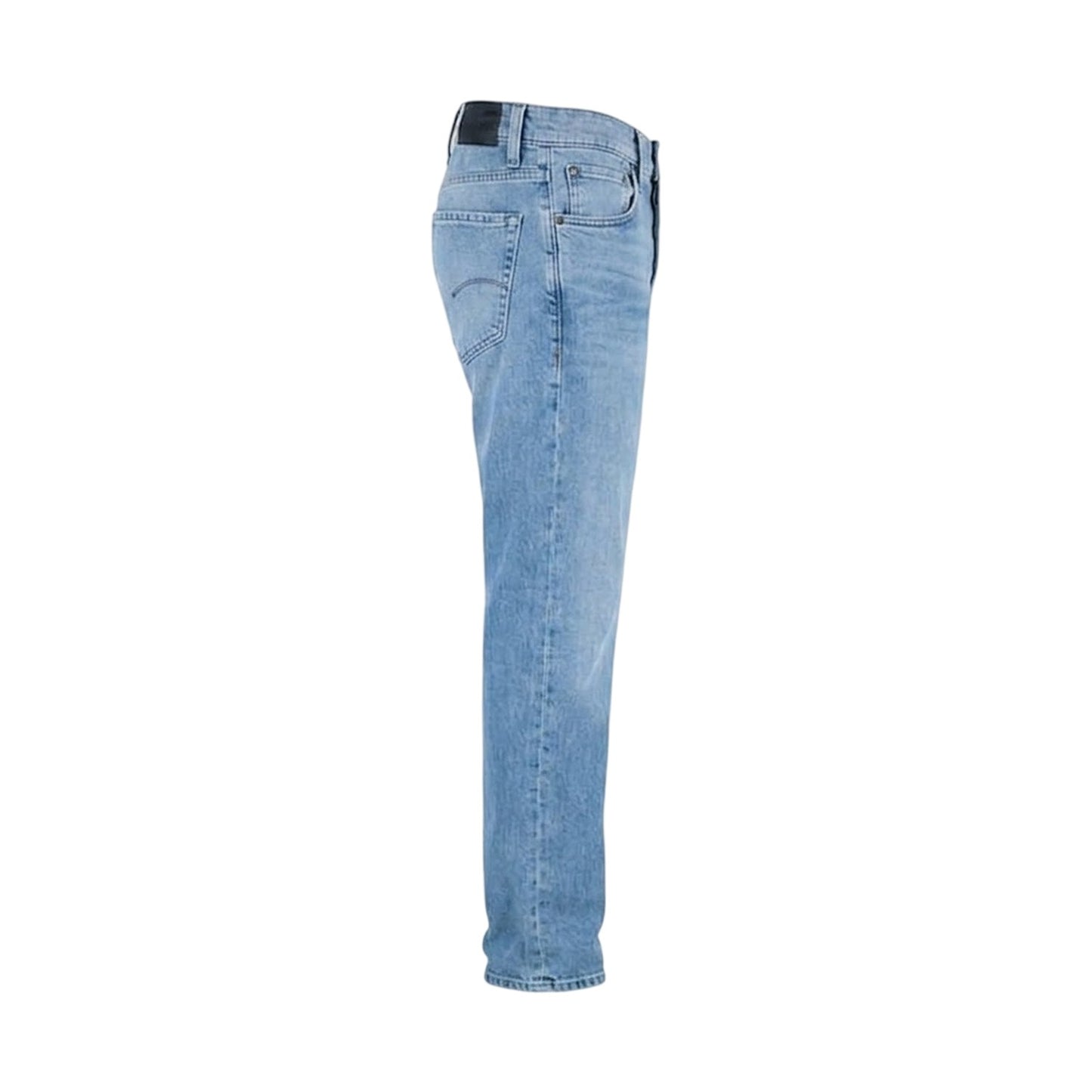 Blue - Side - G-Star Childrens-Kids Mosa 5 Pockets Straight Leg Jeans