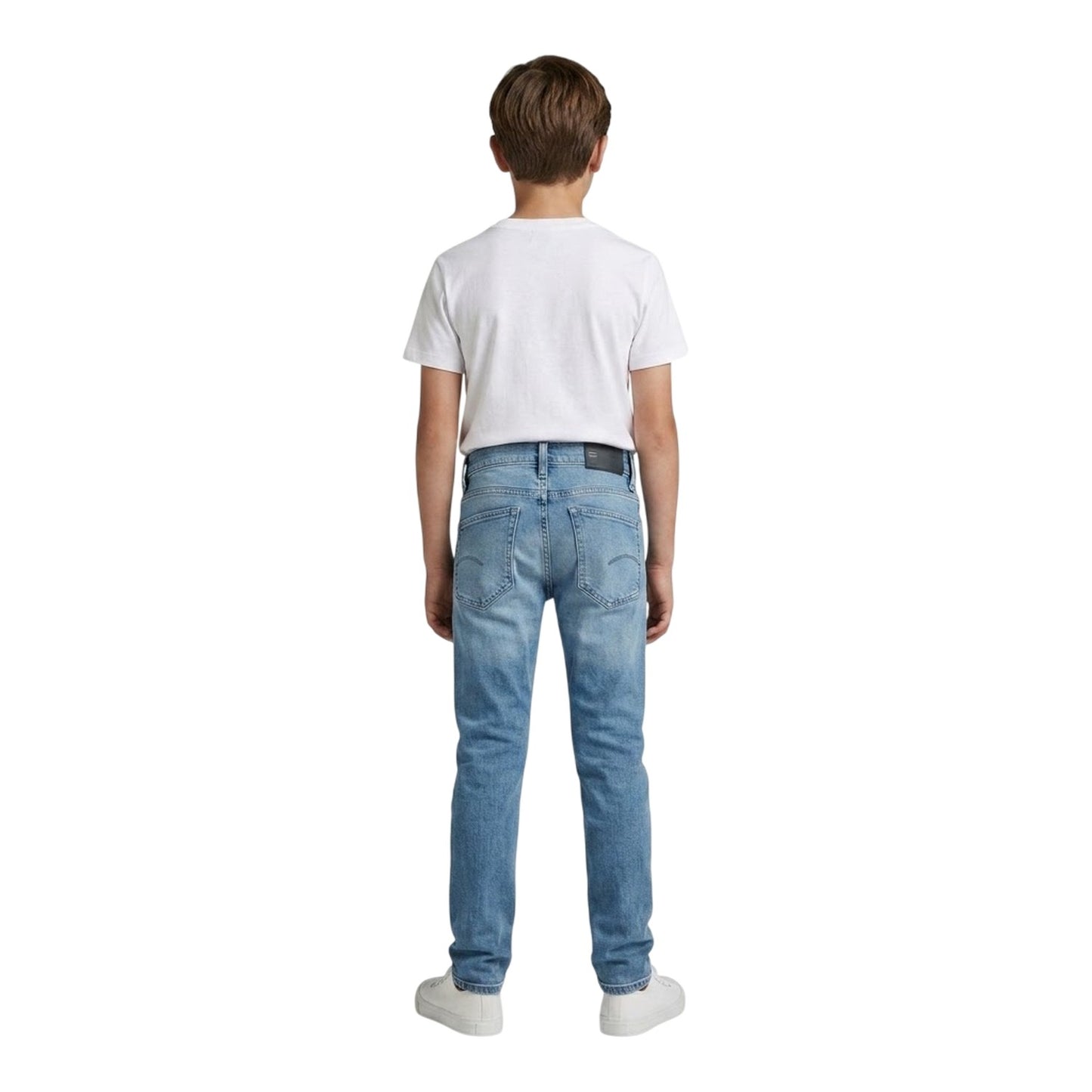 Blue - Lifestyle - G-Star Childrens-Kids Mosa 5 Pockets Straight Leg Jeans