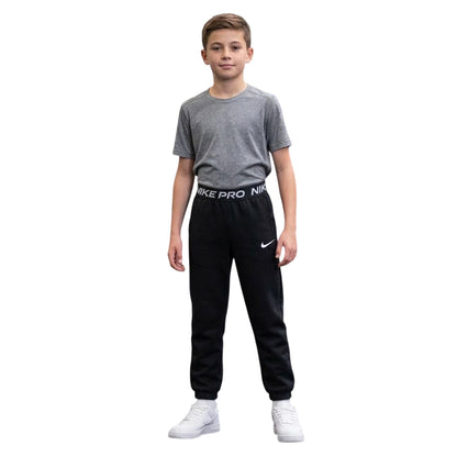Black - Lifestyle - Nike Childrens-Kids Pro Dri-FIT Joggers