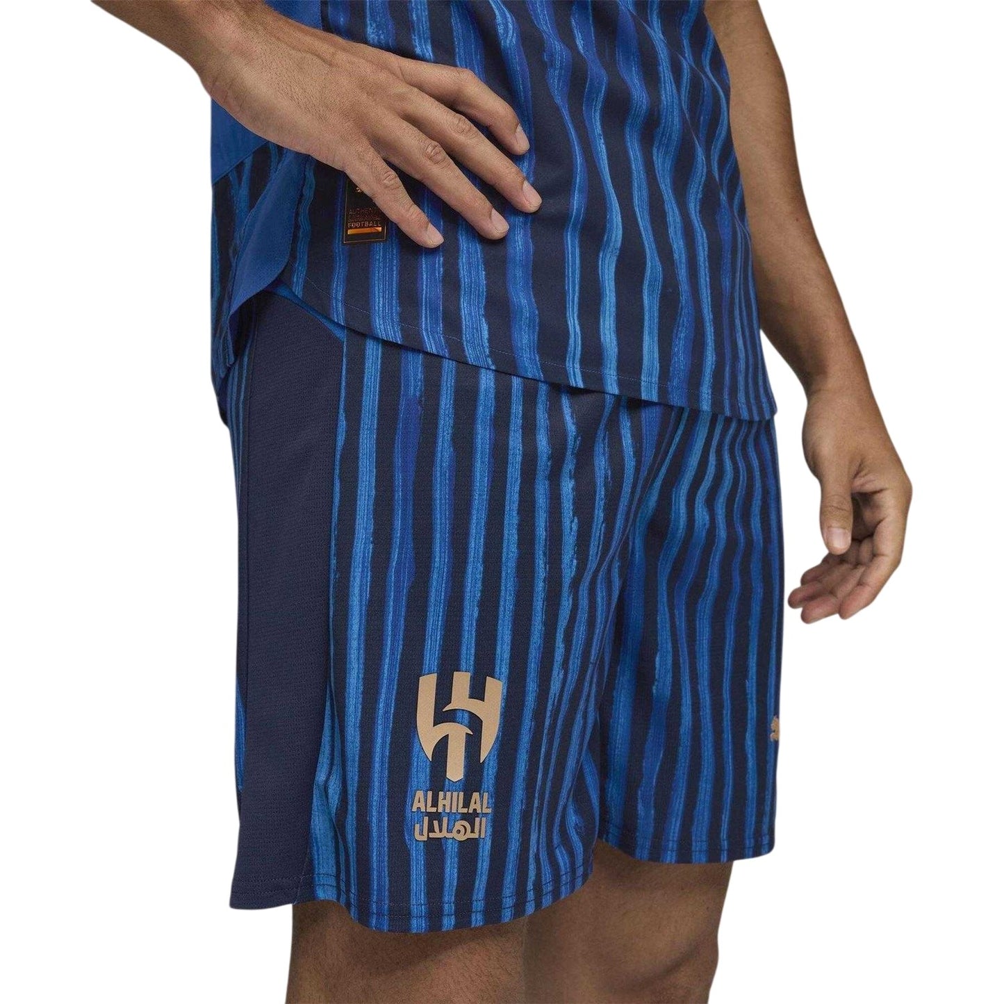 Blue-Navy - Side - Puma Mens KidsSuper 25-26 Al-Hilal Saudi FC Football Shorts