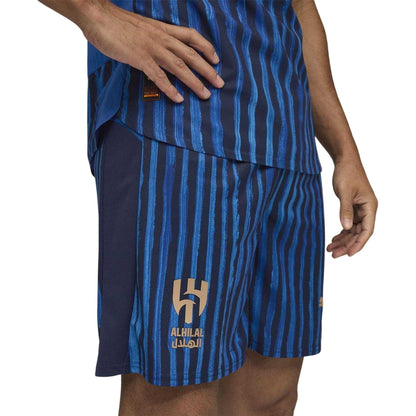 Blue-Navy - Side - Puma Mens KidsSuper 25-26 Al-Hilal Saudi FC Football Shorts