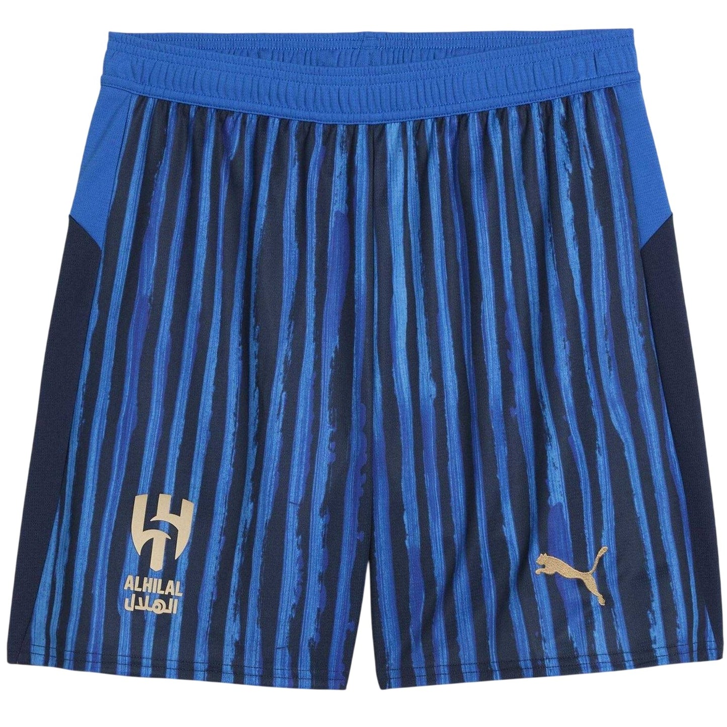 Blue-Navy - Front - Puma Mens KidsSuper 25-26 Al-Hilal Saudi FC Football Shorts