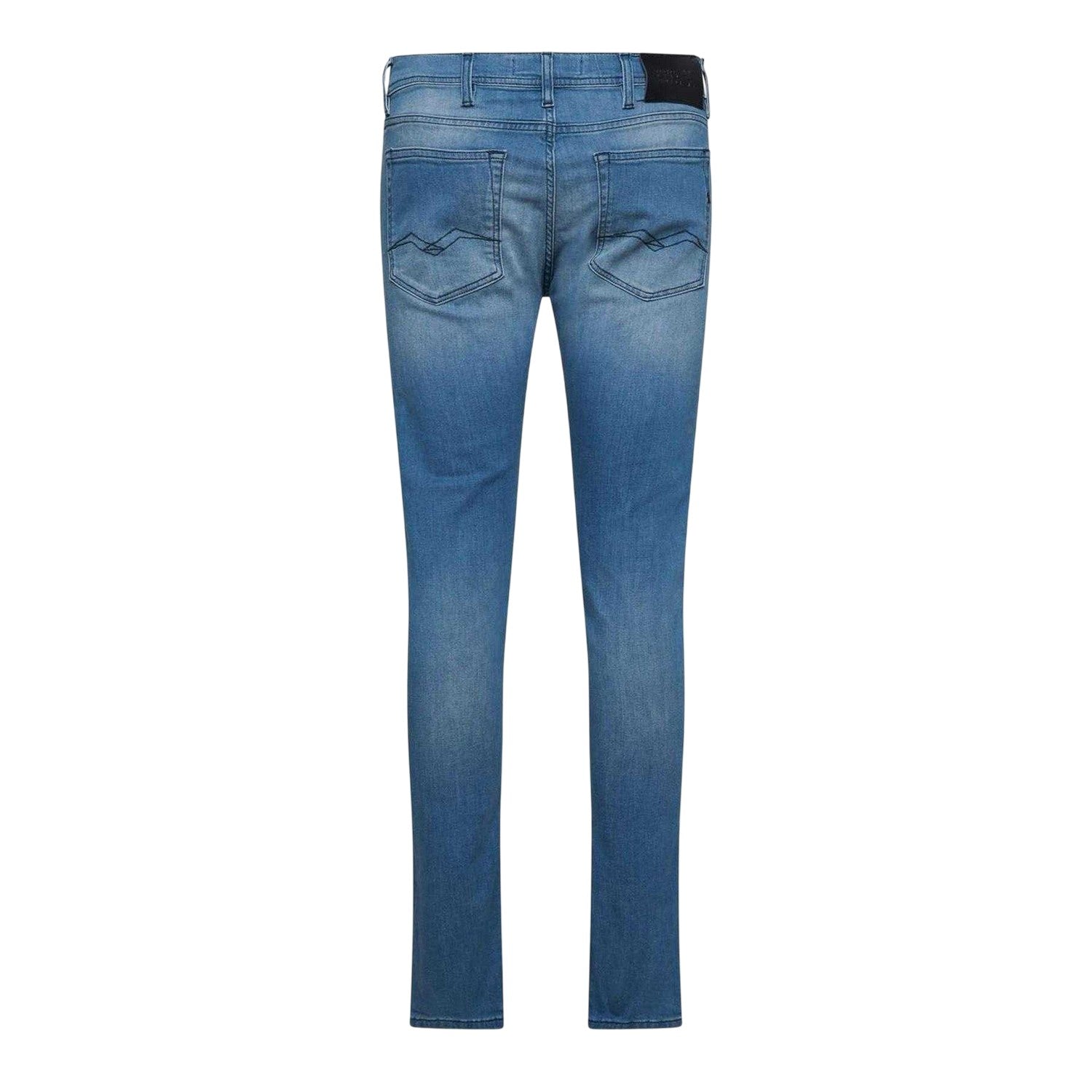 Blue - Back - Replay Mens Jondrill Denim Skinny Jeans