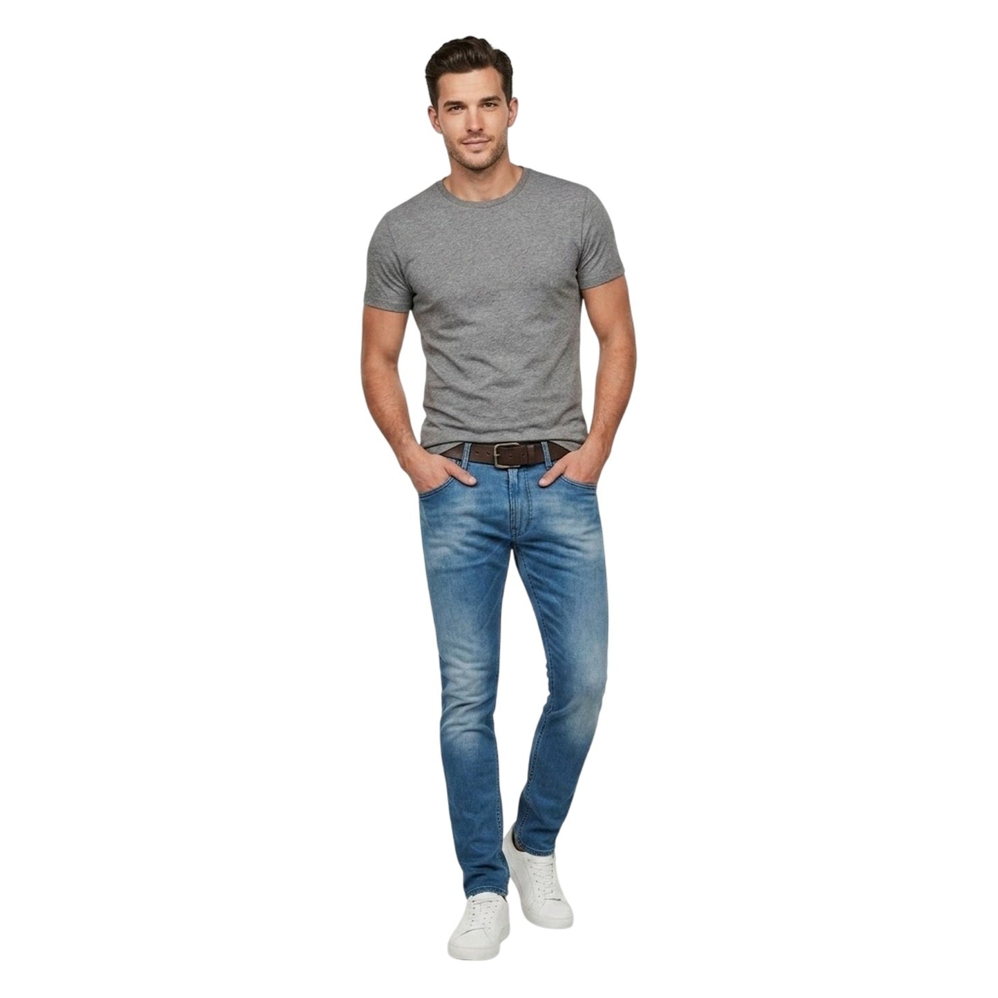 Blue - Lifestyle - Replay Mens Jondrill Denim Skinny Jeans
