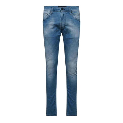Blue - Front - Replay Mens Jondrill Denim Skinny Jeans