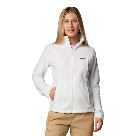 White - Front - Columbia Womens-Ladies Benton Full Zip Fleece Jacket