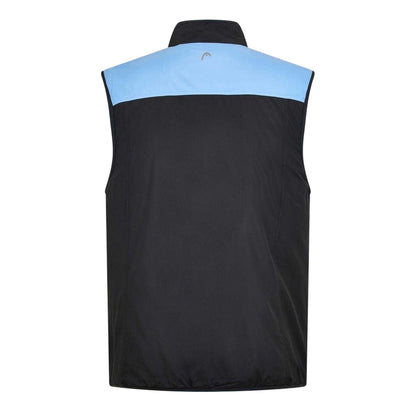 Black - Back - Head Mens Endurance Colour Block Sleeveless Gilet