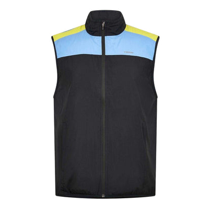 Black - Front - Head Mens Endurance Colour Block Sleeveless Gilet