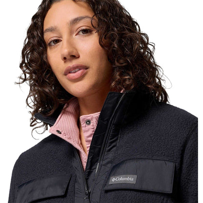 Black - Lifestyle - Columbia Womens-Ladies Juniper High Collar Fleece Jacket