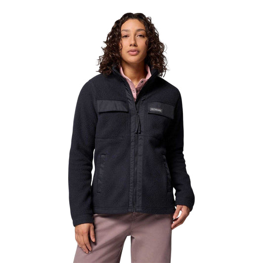 Black - Front - Columbia Womens-Ladies Juniper High Collar Fleece Jacket