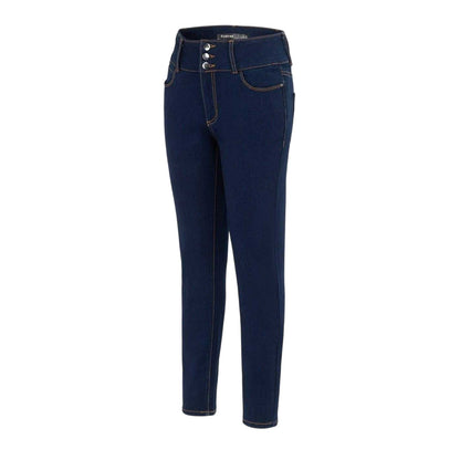 Navy - Side - Firetrap Womens-Ladies Cotton Jeans