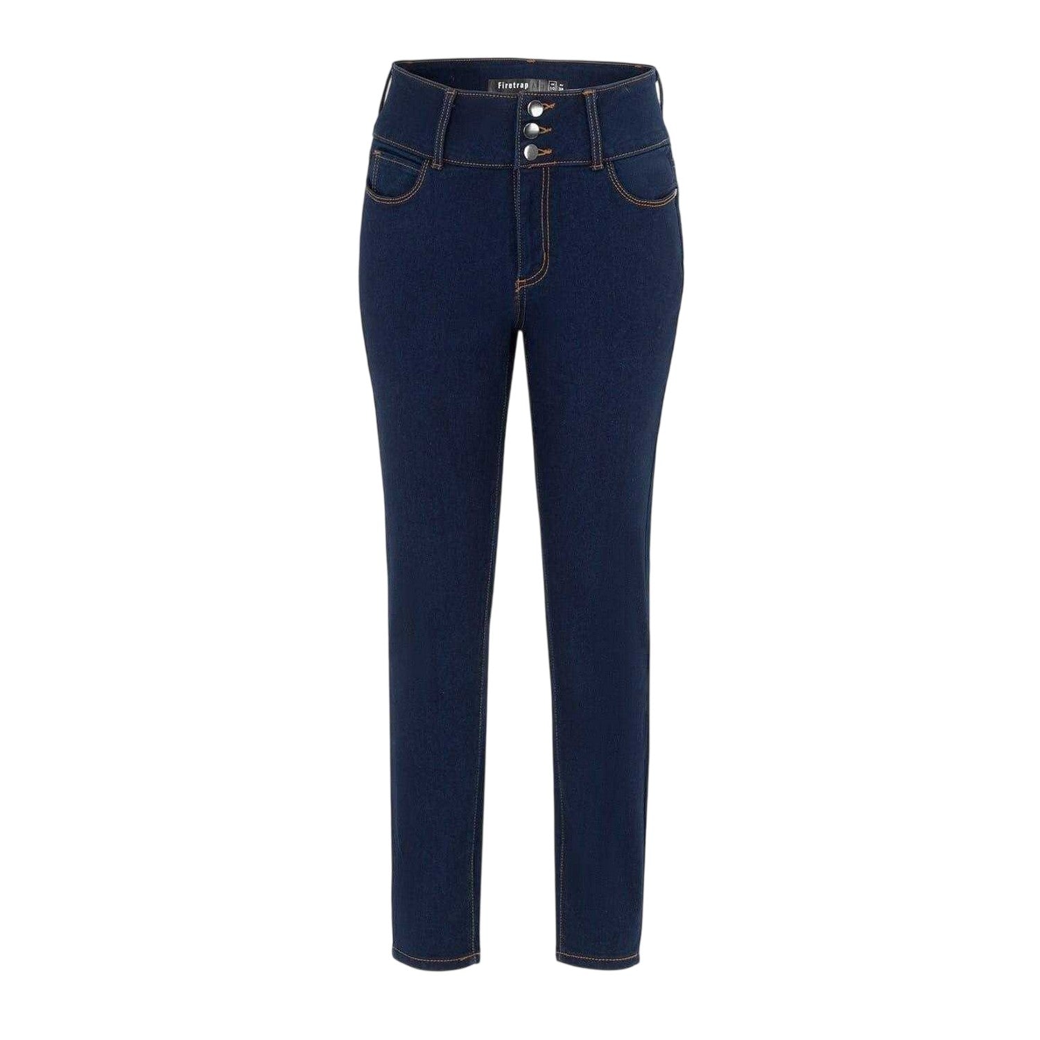 Navy - Front - Firetrap Womens-Ladies Cotton Jeans