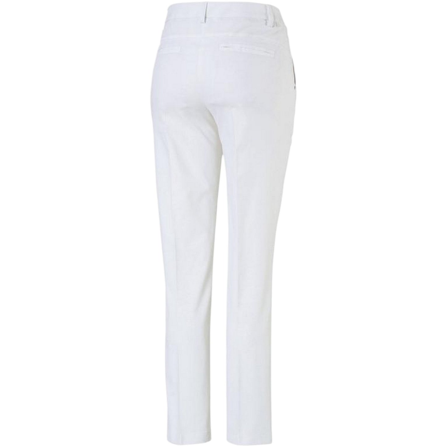 White - Back - Puma Womens-Ladies Pounce Logo Golf Trousers