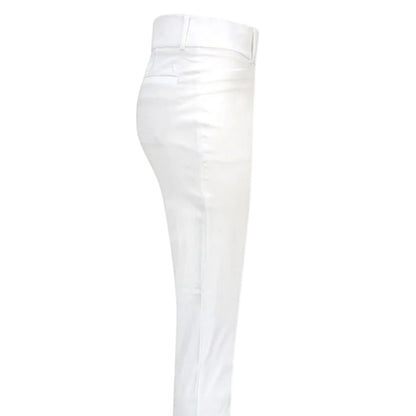White - Side - Puma Womens-Ladies Pounce Logo Golf Trousers