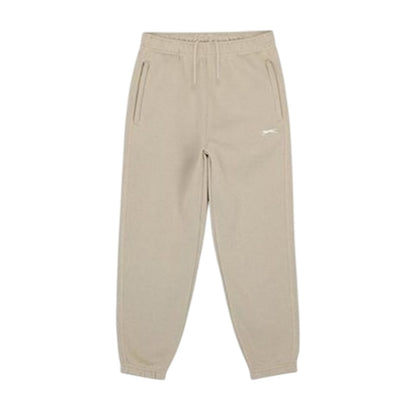 Light Beige - Front - Slazenger Childrens-Kids Fleece Plain Jogging Bottoms
