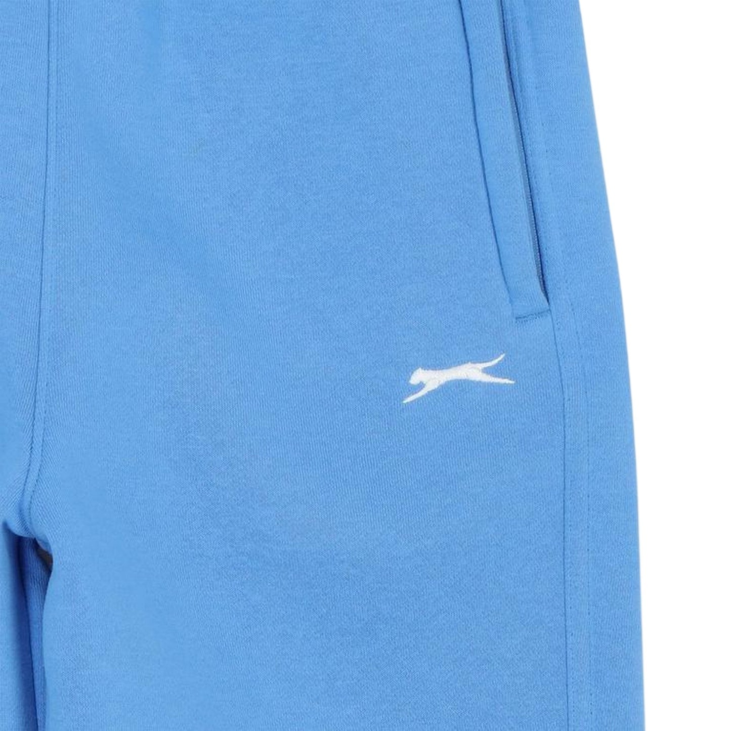 Light Blue - Side - Slazenger Childrens-Kids Fleece Plain Jogging Bottoms