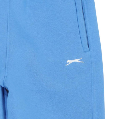 Light Blue - Side - Slazenger Childrens-Kids Fleece Plain Jogging Bottoms