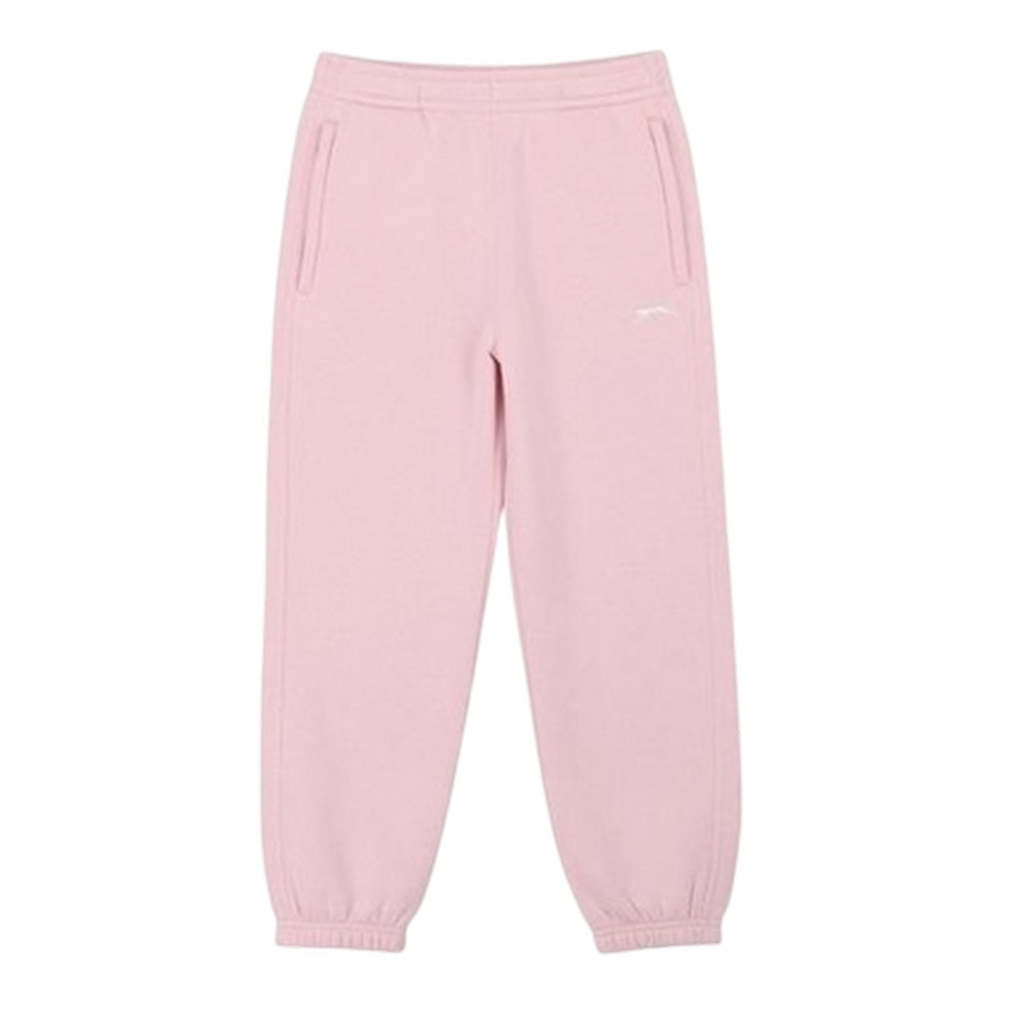 Soft Pink - Front - Slazenger Childrens-Kids Fleece Plain Jogging Bottoms
